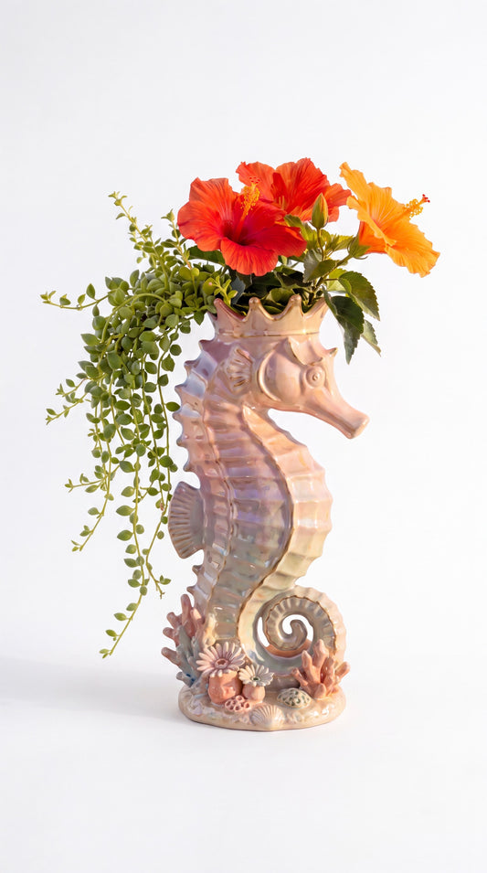 Seahorse Flower Pot